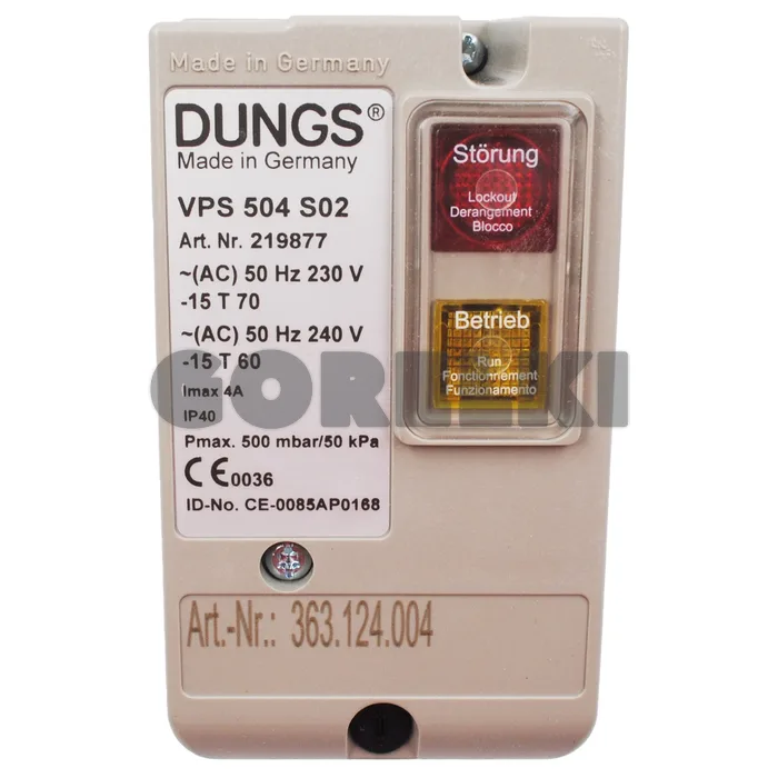 Блок проверки герметичности Dungs VPS504S02
