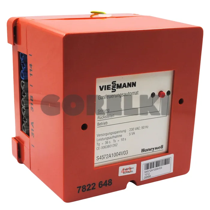 Блок управления горелкой Honeywell S4572A1004V03 Viessmann для газового котла