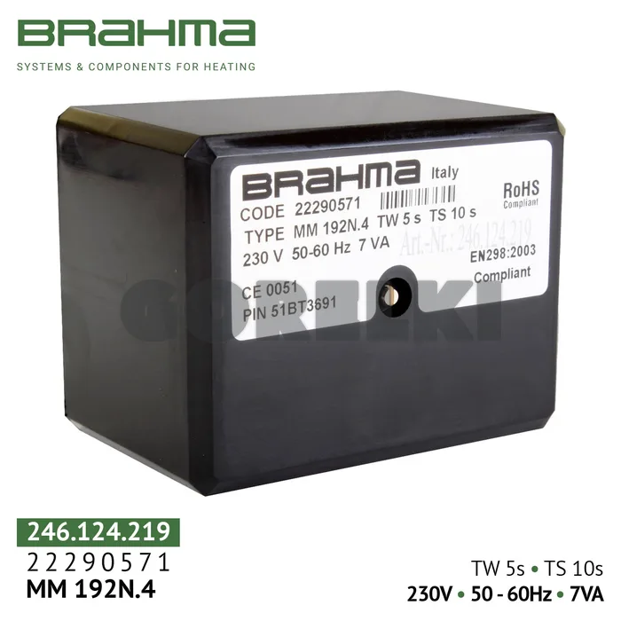 Блок управления Brahma MM192N.4 22290571