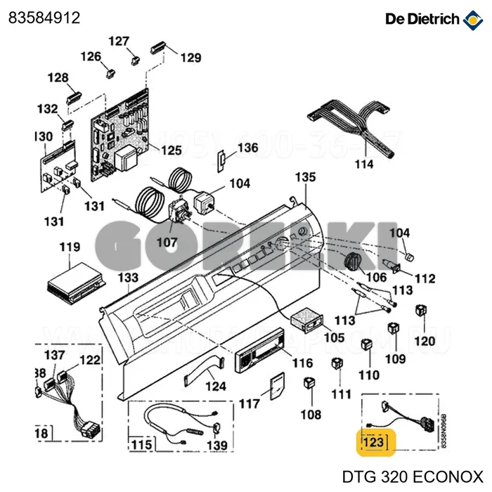 Цепь IT - AMP 3PLT 3 De Dietrich 83584912 для газового котла