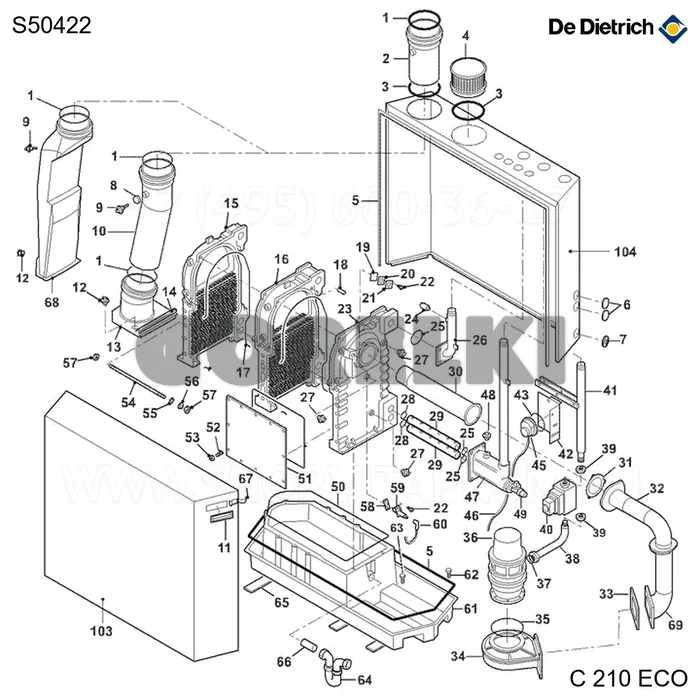 Фильтр помехоподавляющий nfb 110rs De Dietrich S50422 для газового котла