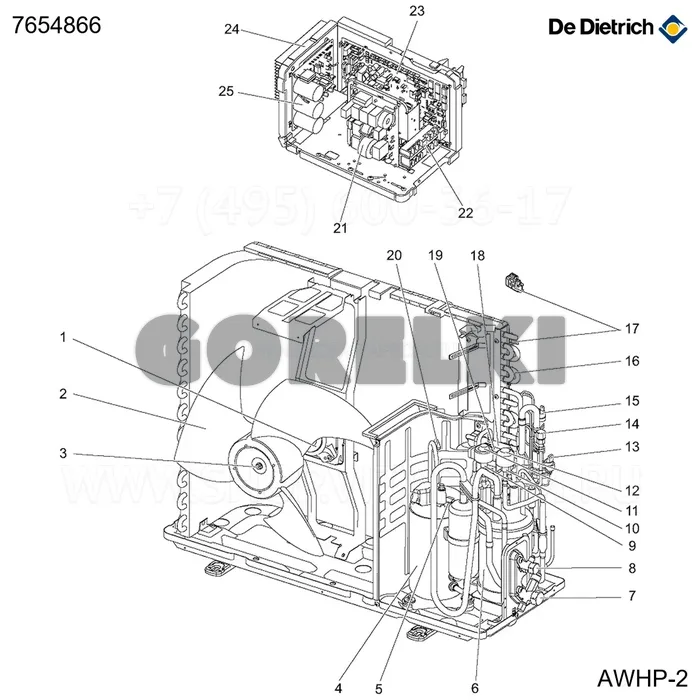 Фильтр v-lev De Dietrich 7654866 для газового котла