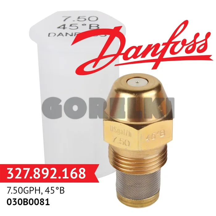 Форсунка Danfoss 7.50GPH, 45B