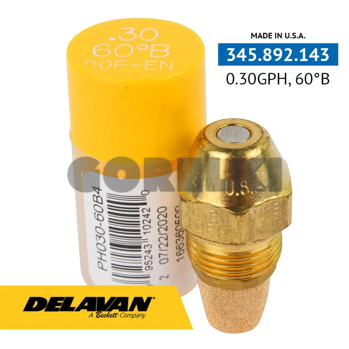 Форсунка Delavan 0.30GPH, 60B DELOFLO