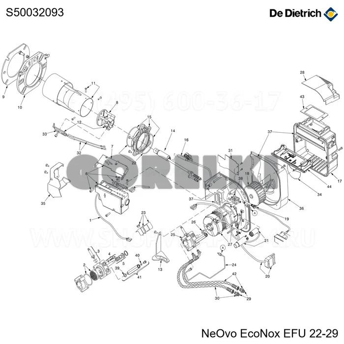 Форсунка delavan 0,60g 60 a bf De Dietrich S50032093 для газового котла