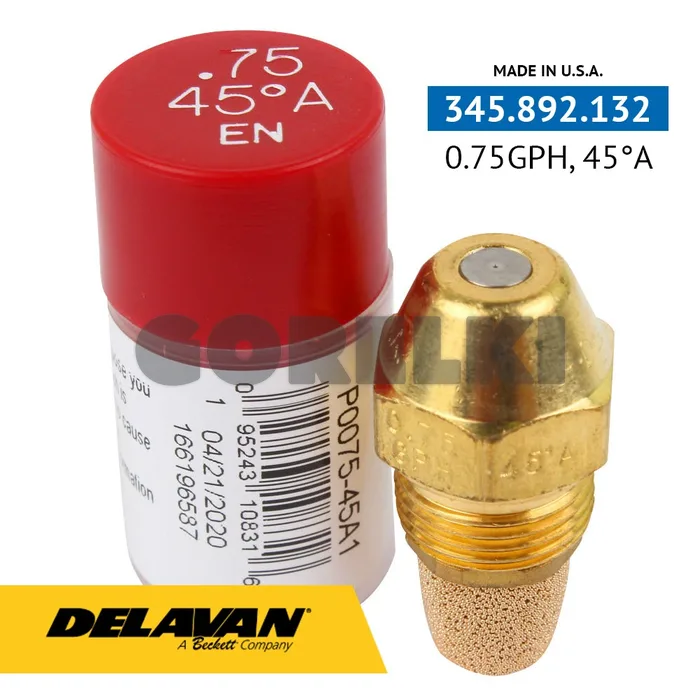 Форсунка Delavan 0.75GPH, 45A