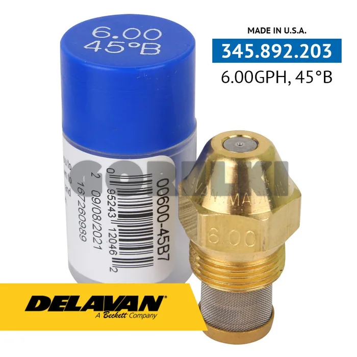 Форсунка Delavan 6.00GPH, 45B (7)