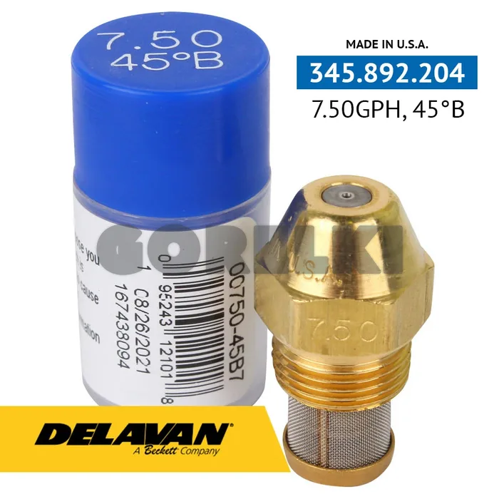 Форсунка Delavan 7.50GPH, 45B (7)