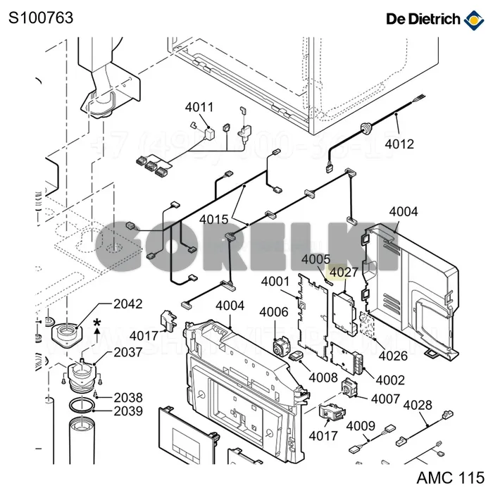 Интерфейс 0-10 вольт De Dietrich S100763 для газового котла