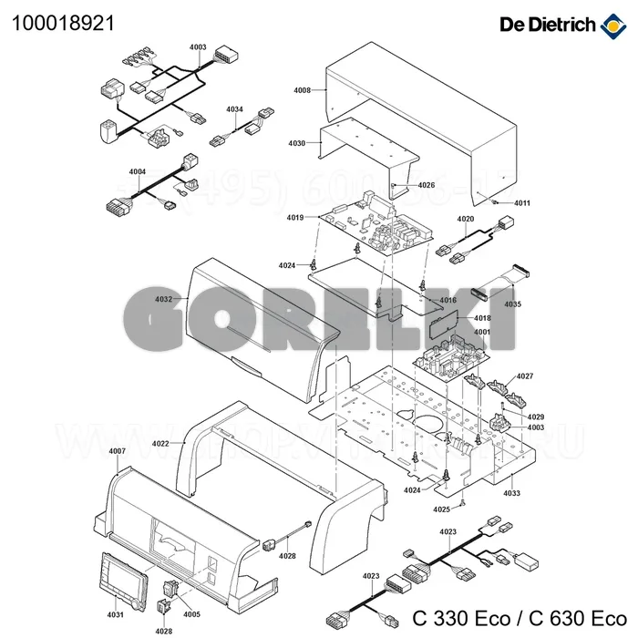 Интерфейс oth - modbus ad287 De Dietrich 100018921 для газового котла