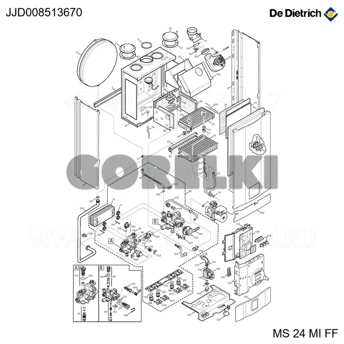 Кабель низкого напряжения Eco4-Ff De Dietrich JJJ008513670 для газового котла