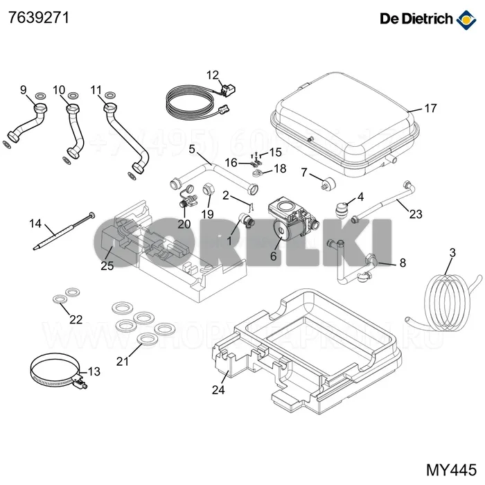 Кабель PWM UPM3 De Dietrich 7639271 для газового котла