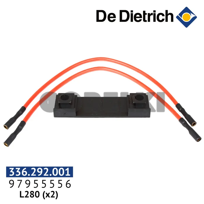Кабель зажигания De Dietrich L280 (x2) 97955556 для газового котла