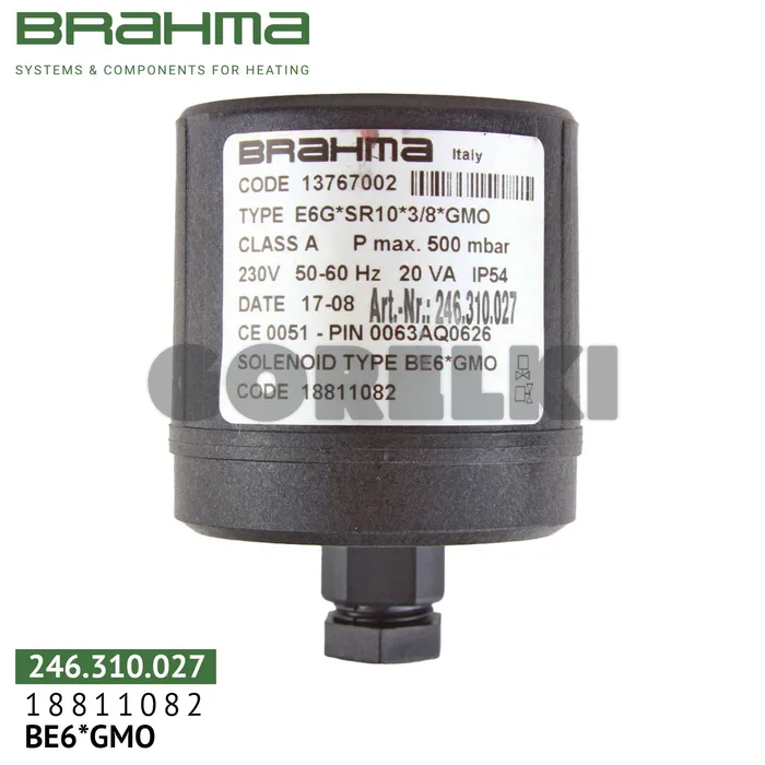 Катушка Brahma BE6*GMO для клапана 18811082