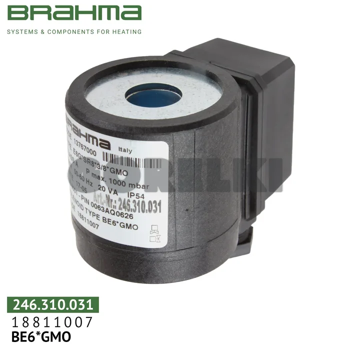 Катушка Brahma BE6*GMO для клапана 18811007