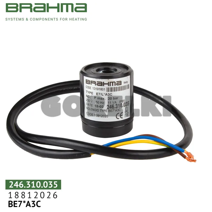 Катушка Brahma BE7*A3C для клапана 18812026