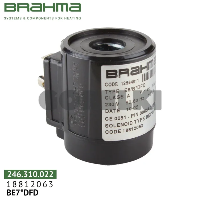 Катушка Brahma BE7*DFD для клапана 18812063