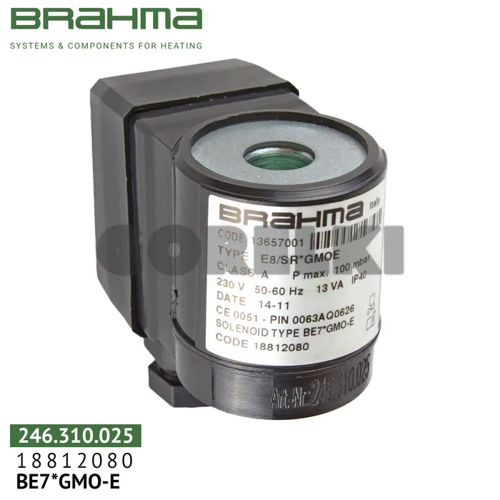 Катушка Brahma BE7*GMO-E для клапана 18812080