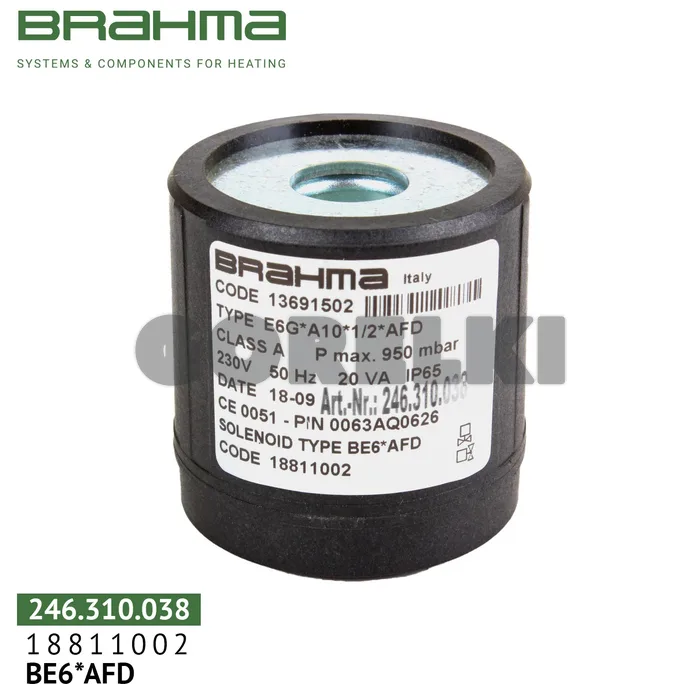 Катушка клапана Brahma BE6*AFD 18811002