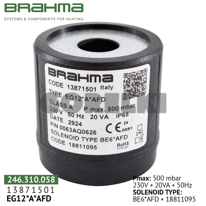 Катушка клапана Brahma BE6*AFD 18811095