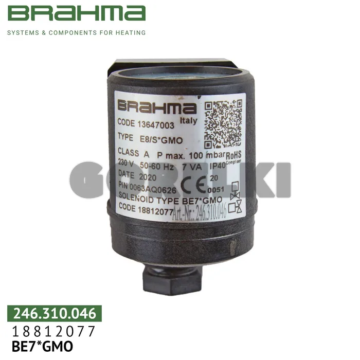 Катушка клапана Brahma BE7*GMO 18812077