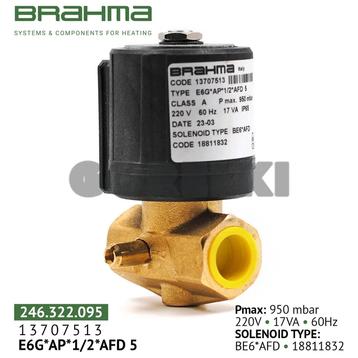 Клапан Brahma E6G*A P*1/2*AFD5 13707513