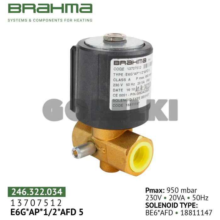 Клапан Brahma E6G*AP*1/2*AFD5 13707512