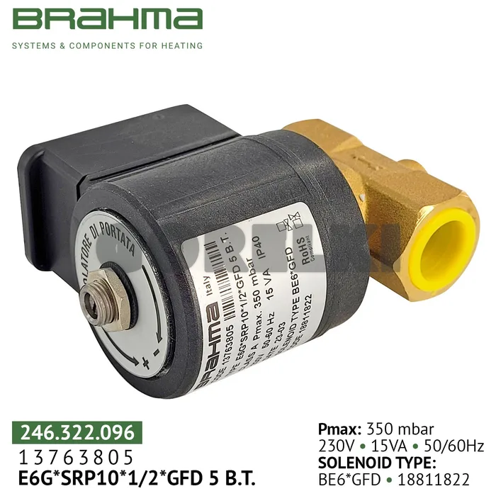 Клапан Brahma E6G*SRP10*1/2*GFD 13763805