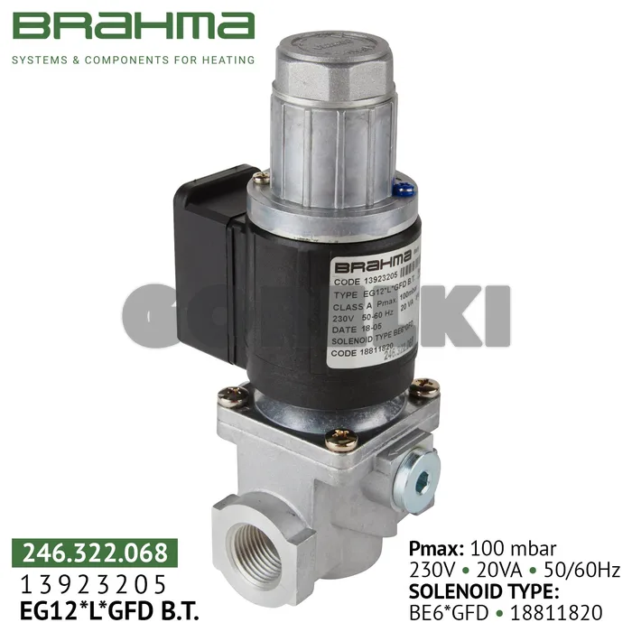 Клапан Brahma EG12*L*GFD 13923205