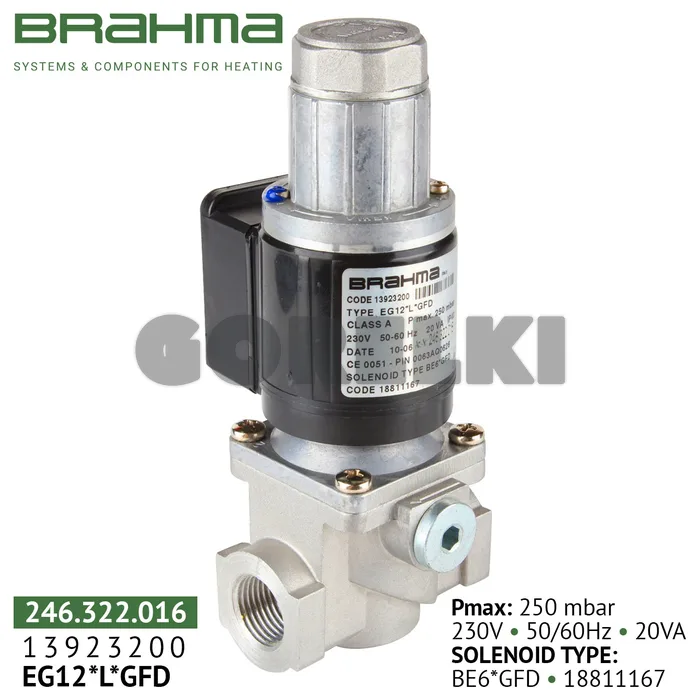 Клапан Brahma EG12*L*GFD 13923200