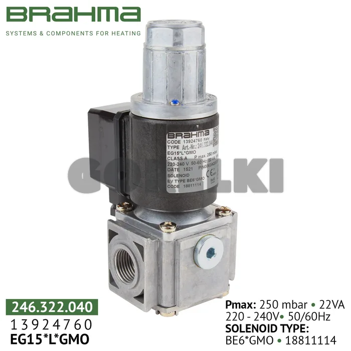 Клапан Brahma EG15*L*GMO 13924760