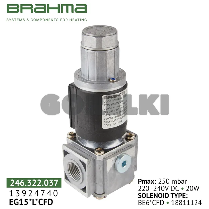 Клапан Brahma EG15*L*GMO 13924740