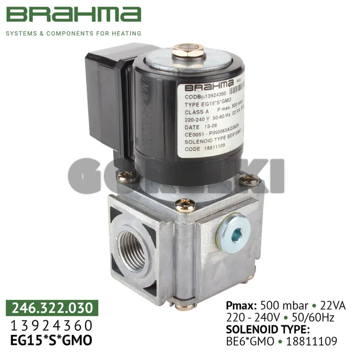 Клапан Brahma EG15*S*GMO 13924360