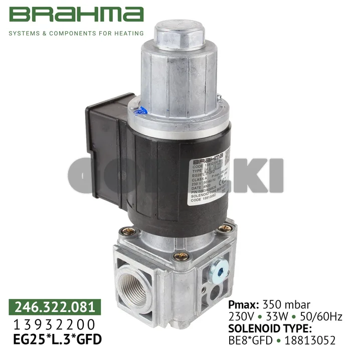 Клапан Brahma EG25*L.3*GFD 13932200