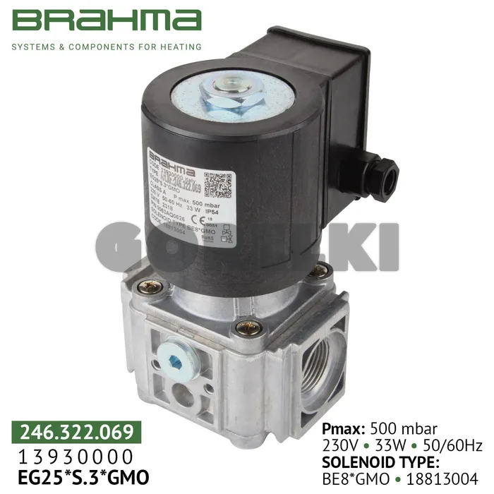 Клапан Brahma EG25*S.3*GMO 13930000