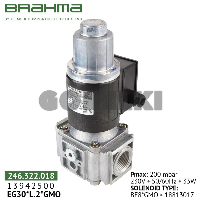Клапан Brahma EG30*L.2*GMO 13942500