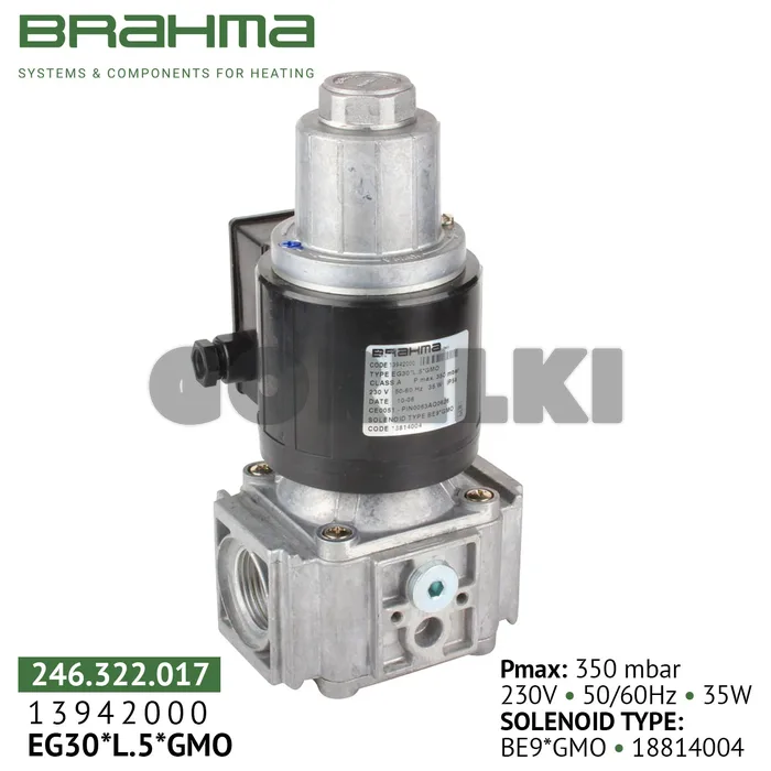 Клапан Brahma EG30*L.5*GMO 13942000