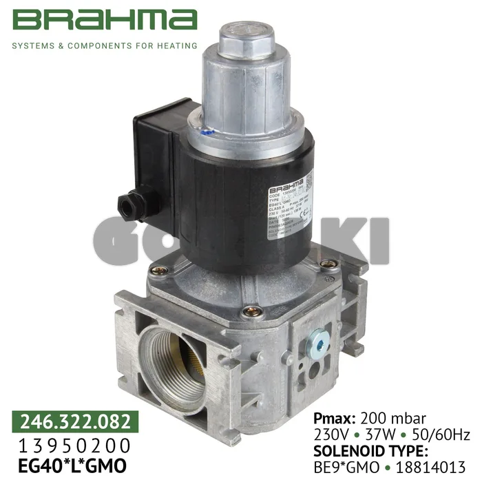 Клапан Brahma EG40*L*GMO 13950200