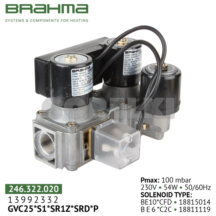 Клапан Brahma GVC25*S1*SR1Z*SRD*P 13992332