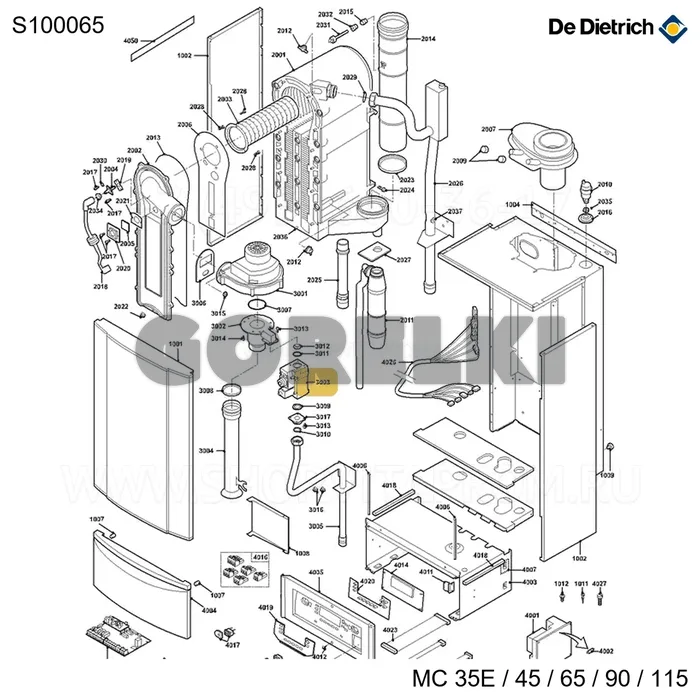 Клапан газовый VR 8615 VB 1002 De Dietrich S100065 для газового котла