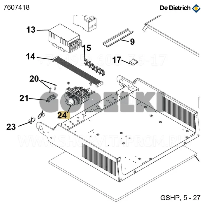 Клеммник главный De Dietrich 7607418 для газового котла