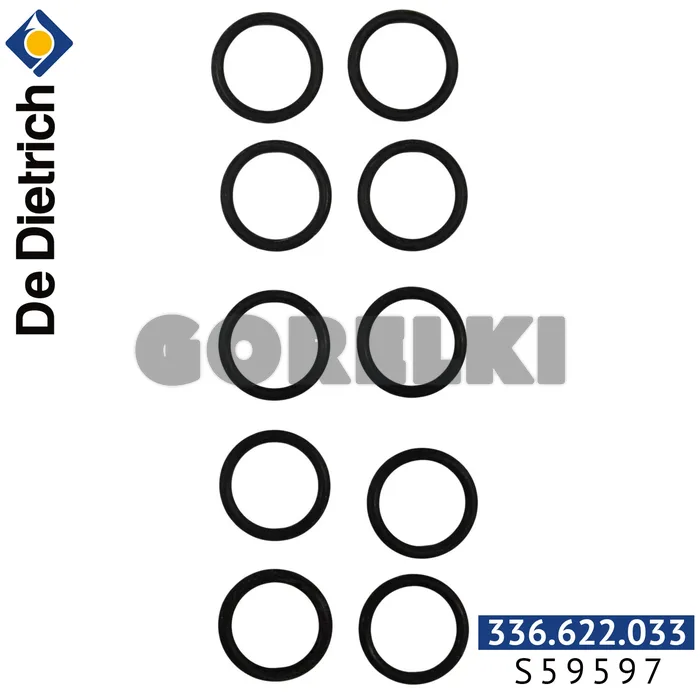 Кольцо уплотнительное 18x2.8 (10 шт/уп) De Dietrich S59597 для газового котла
