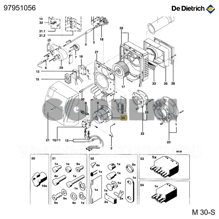 Конденсатор 12µf-420v-470v De Dietrich 97951056 для газового котла