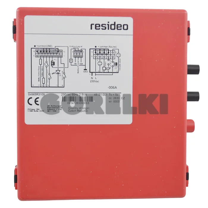 Контроллер управления горением Resideo S4965R3109U для газового котла