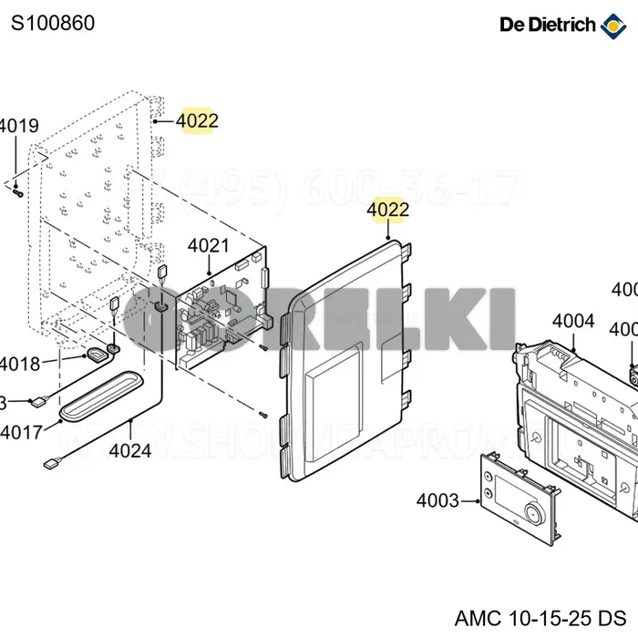 Корпус SCU De Dietrich S100860 для газового котла