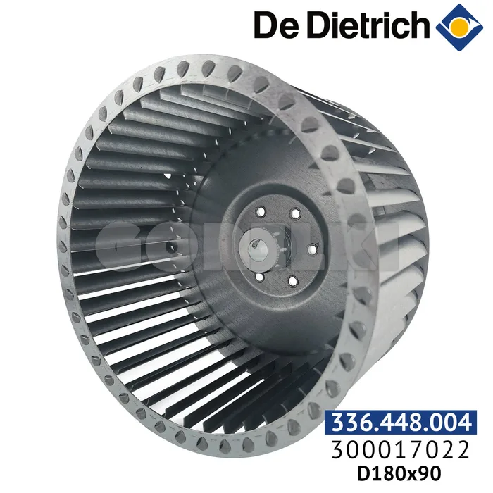 Крыльчатка De Dietrich 180x90мм 300017022 для газового котла