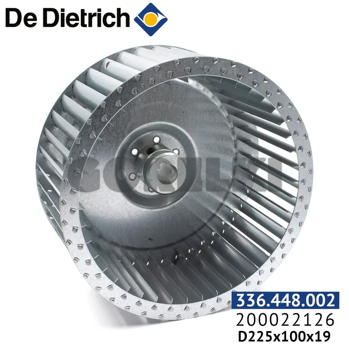 Крыльчатка De Dietrich 224х102 200022126 для газового котла
