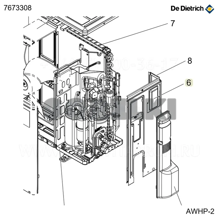 Люк De Dietrich 7673308 для газового котла