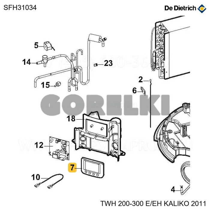 Модуль HMI TWH De Dietrich SFH31034 для газового котла