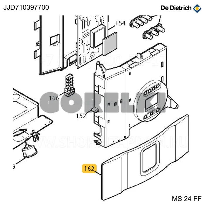 Накладка De Dietrich JJD710397700 для газового котла
